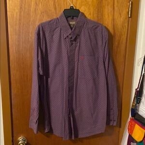 Ariat Men's Purple Long Sleeve Shirt